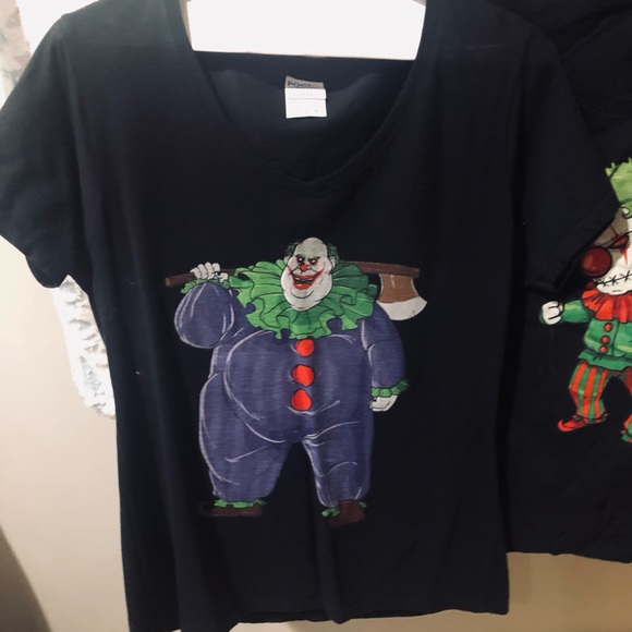 Halloween clown women’s Tshirts both for one price GUC - Picture 2 of 3
